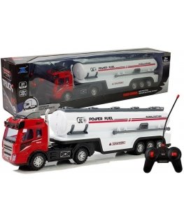 Lean Cars Radio controlled truck with trailer, lights and sounds
