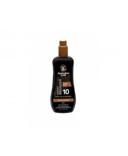 Australian Gold Spray Gel Sunscreen SPF10 Protective spray sunscreen lotion with bronzers, 100 ml
