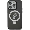 Dėklas Karl Lagerfeld Ringstand Karl and Choupette MagSafe Case for iPhone 16 Pro Max Juodas Dėklas Karl Lagerfeld Ringstand Karl and Choupette MagSafe Case for iPhone 16 Pro Max Juodas