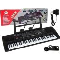 Lean Toys Klaviatūra su mikrofonu Muzikos instrumentas Juoda