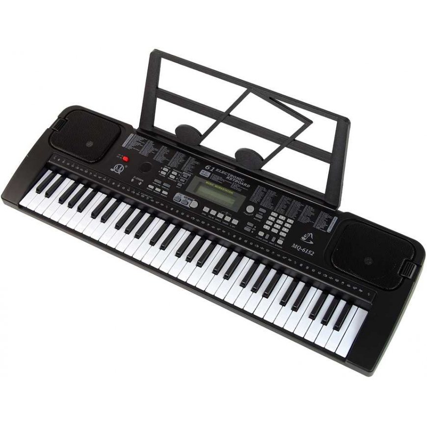 Lean Toys Keyboard with Microphone Musical Instrument Black – 3
