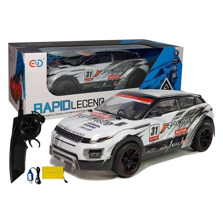 Lean Cars R/C Car SUV 1:10 White
