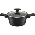 Puodas su pokrywą su powłoką Qualum Basic Gold Edition Antigo 20 cm AMBITION
