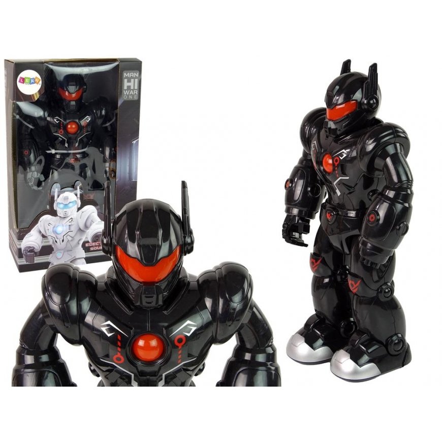 Lean Toys Interactive robot walking sound Lights black