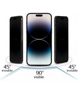 Samsung GALAXY S23 TEMPERED PRIVACY GLASS (WITH CUTOUT FOR READER) Black