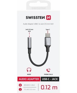 Swissten USB-C to Jack 3.5mm Audio Adapter 15cm