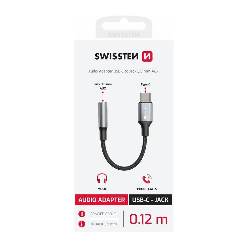 Swissten USB-C to Jack 3.5mm