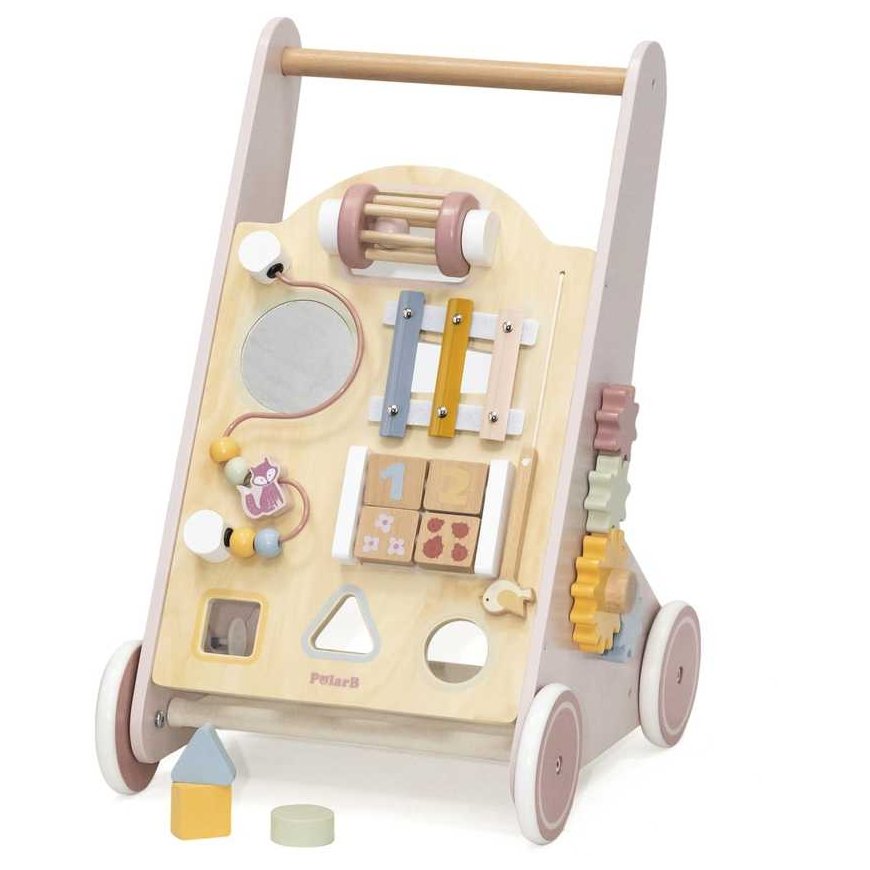 Viga Toys VIGA PolarB Drewniany Pchacz Chodzik Rožine Edukacyjny