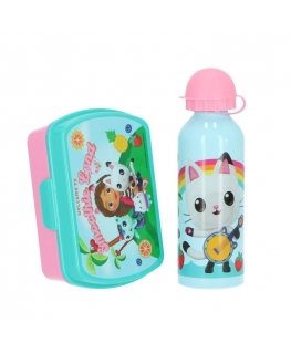 Kids Licensing Koci Domek Gabi Set śniadaniówka + bottle 500 ml GD00079