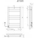 Towel dryer Kosser Step 800x500/9 EL timer white
