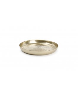 S&P Tray Glint Gold, for cake, on a leg, glass, D 33 cm, H 10 cm, pc