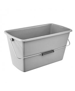 Rectangular bucket 13L Bent 44x22x22,5cm grey