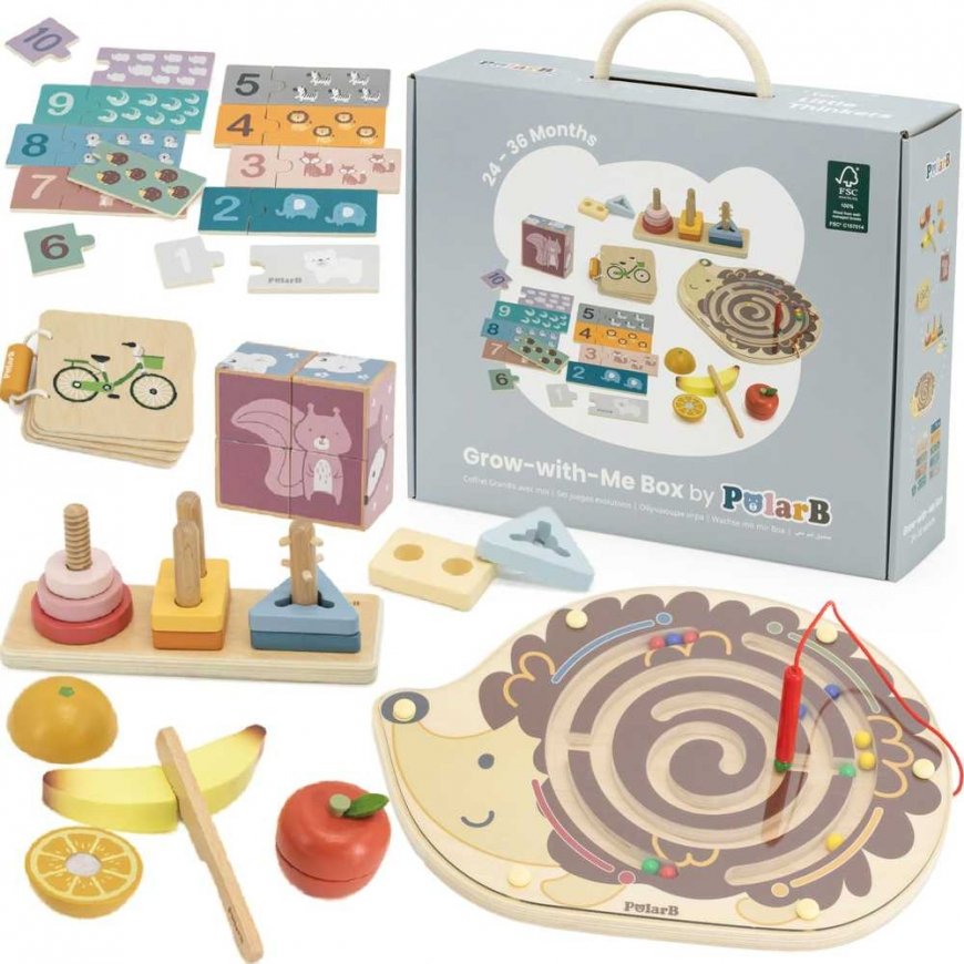 Viga Toys VIGA Set Zabawek Edukacyjnych Pudełko Box od 24 miesiąca do 36 miesiąca