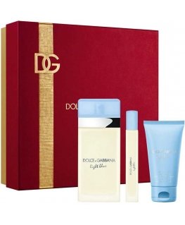 Dolce&Gabbana LIGHT Blue POUR FEMME CASE 3 pcs