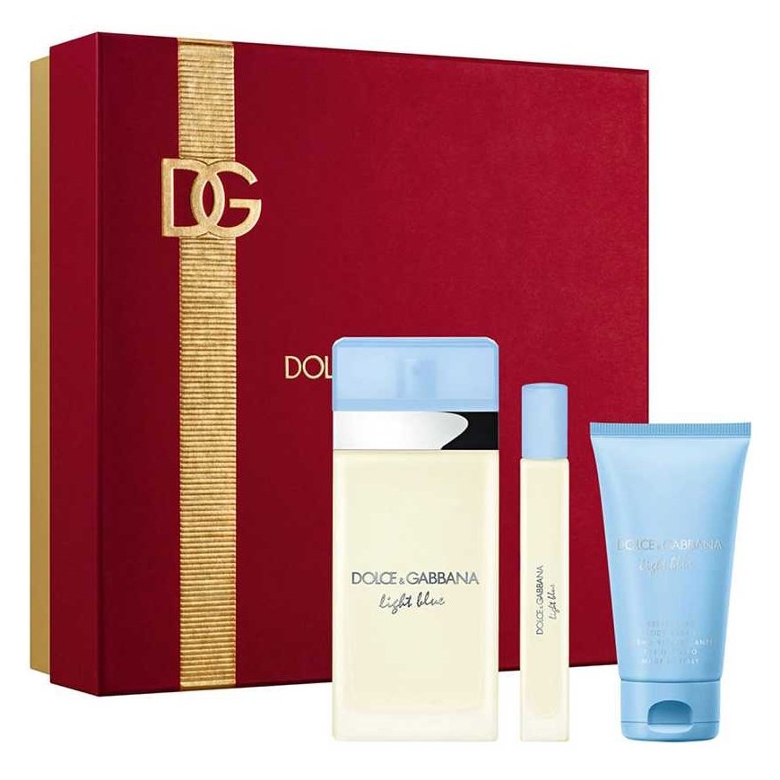 Dolce&Gabbana LIGHT Blue POUR FEMME CASE 3 pcs