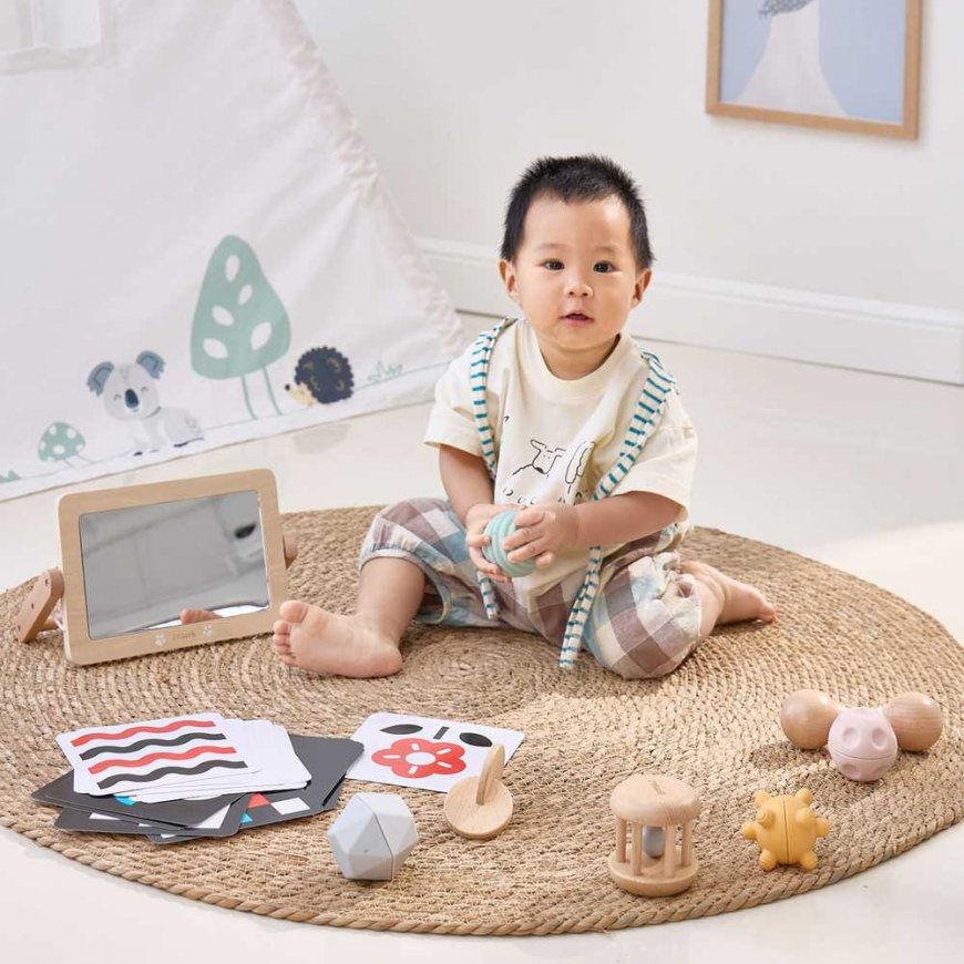 Viga Toys VIGA Set Zabawek Edukacyjnych Pudełko Box od urodzenia do 6 miesiąca – 4