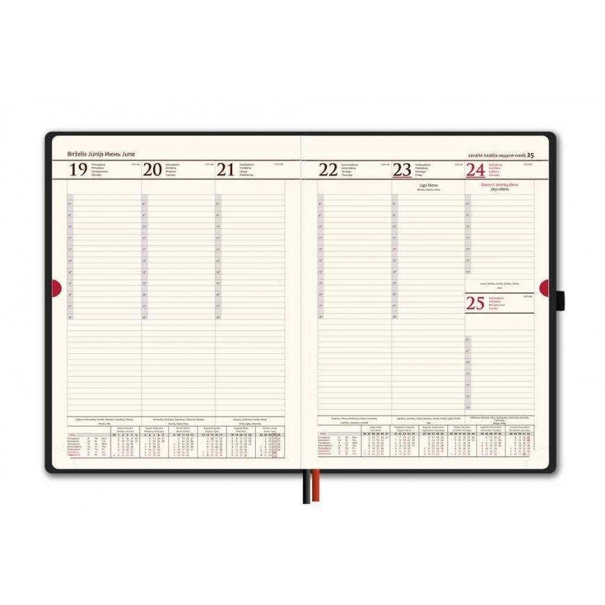 FAT Calendar AMBASSADOR Black EDITION 2024, PU, A4, – 3