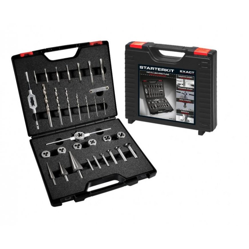 EXACT GMBH Sriegimo rinkinys M3-M12 Starterkit "Metal" 35 vnt., Exact