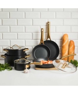 Set of Qualum Basic Royal 9-piece AMBITION pans and pans with coating