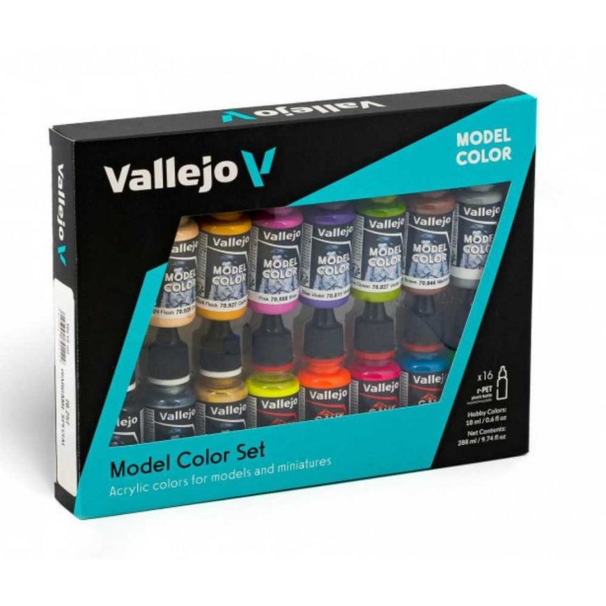 Vallejo - Model Color / 16 colors set - Wargames Basics 18 ml – 2