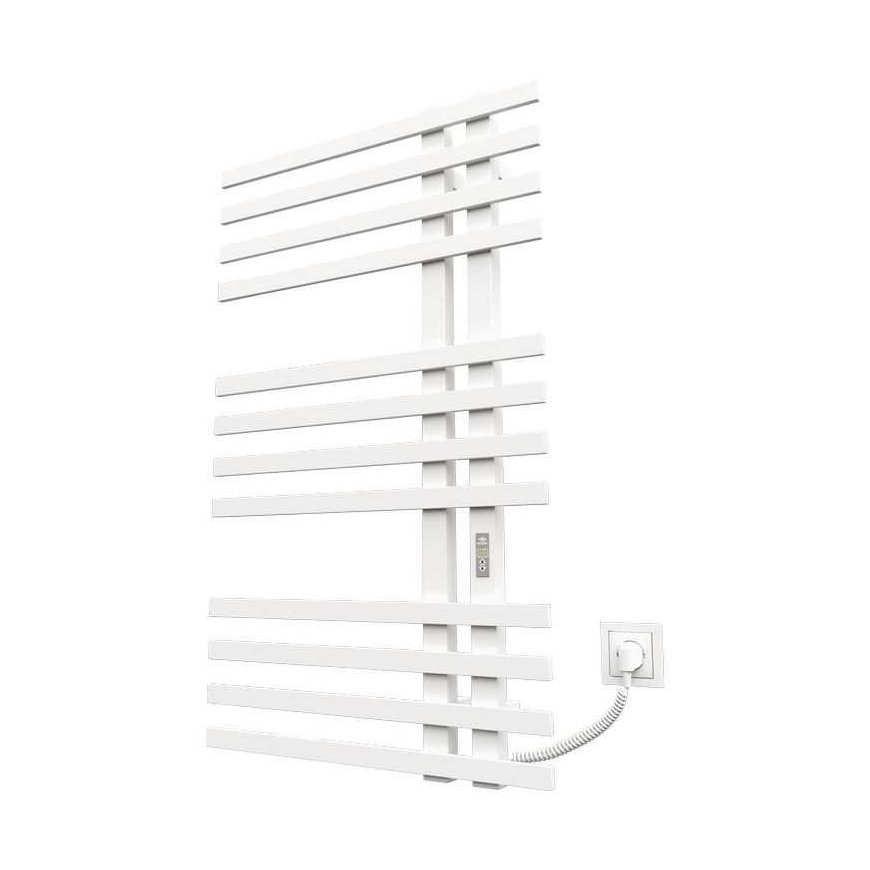 Electric towel dryer Kosser Brash 1000x600/12 ER, with timer, white (cable on the right) – 5