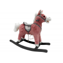 Lean Toys Rocking Horse 74 cm rožiniai tonai Lean Toys Rocking Horse 74 cm rožiniai tonai