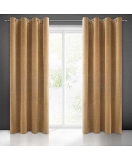 Night curtain Eurofirany DIVA LINE ADELLE 140 x 250 cm, loops/rings, color: golden
