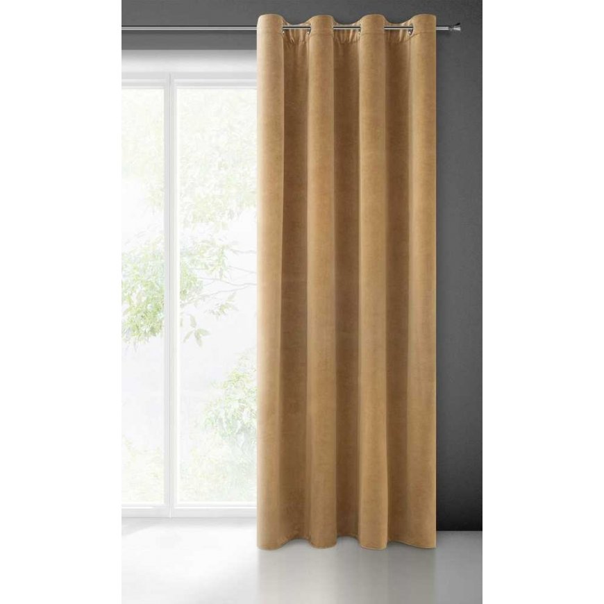 Night curtain Eurofirany DIVA LINE ADELLE 140 x 250 cm, loops/rings, color: golden – 3