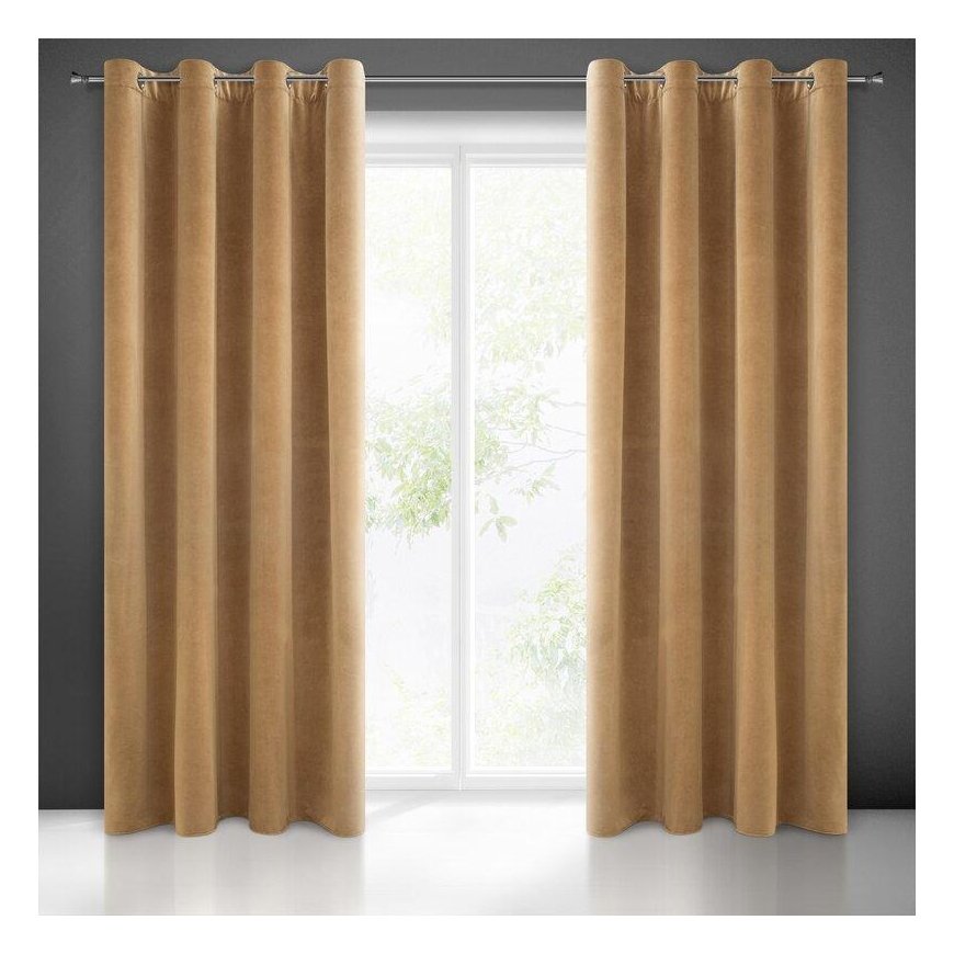 Night curtain Eurofirany DIVA LINE ADELLE 140 x 250 cm, loops/rings, color: golden – 4