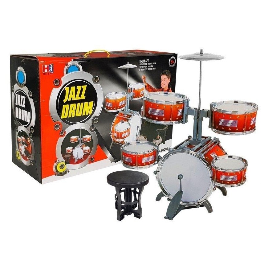 Lean Cars Big Red Drum Set for Kids – 2
