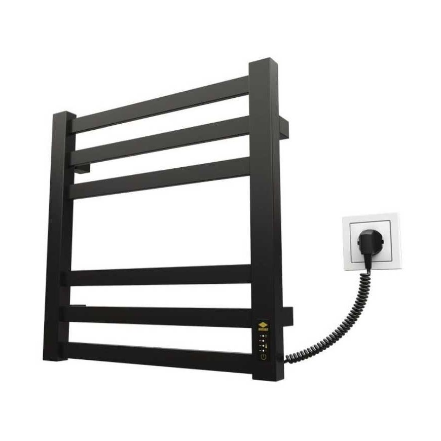 Towel dryer Kosser Gerda 500x500/6 ER with timer black