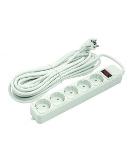 Power Plant Llc EXD Household extension cord 10m, 5 sockets, with switch