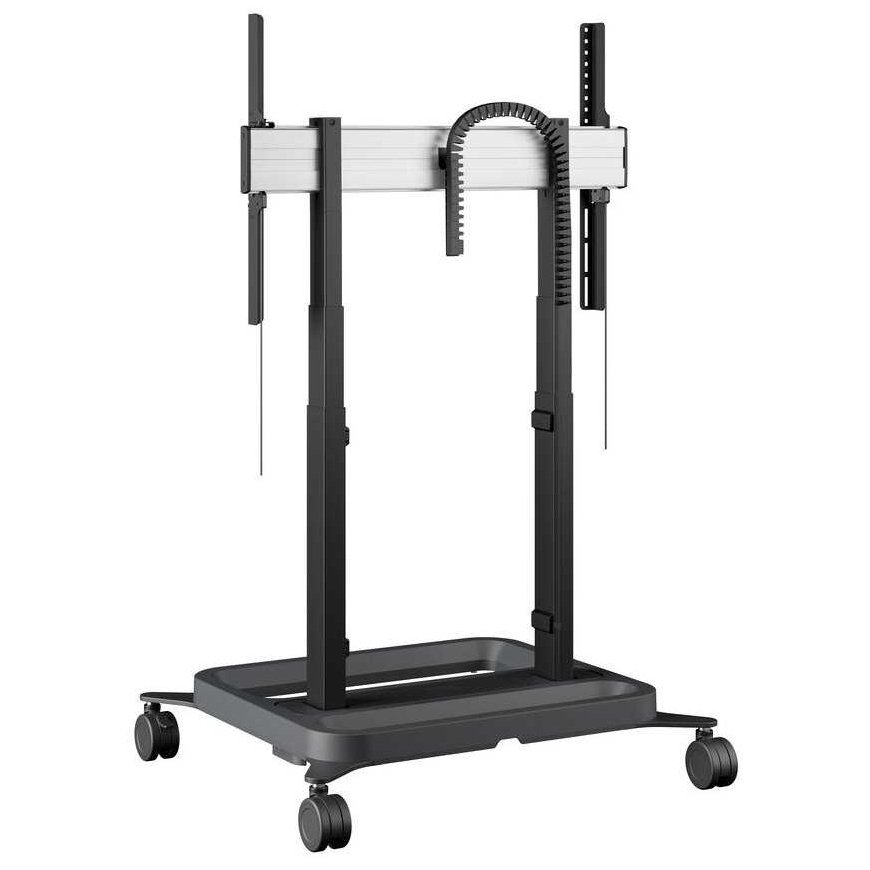 Projector Vogels RISE 5308 Cart with Motorized Screen Lifter - Double Wheels - Black – 2