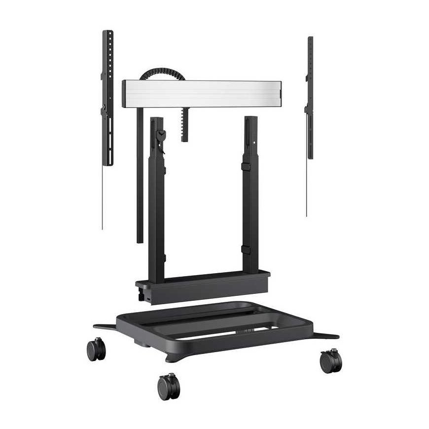Projector Vogels RISE 5308 Cart with Motorized Screen Lifter - Double Wheels - Black – 3