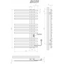 Towel dryer Kosser Brash 1000x600/12 ER timer black Towel dryer Kosser Brash 1000x600/12 ER timer black