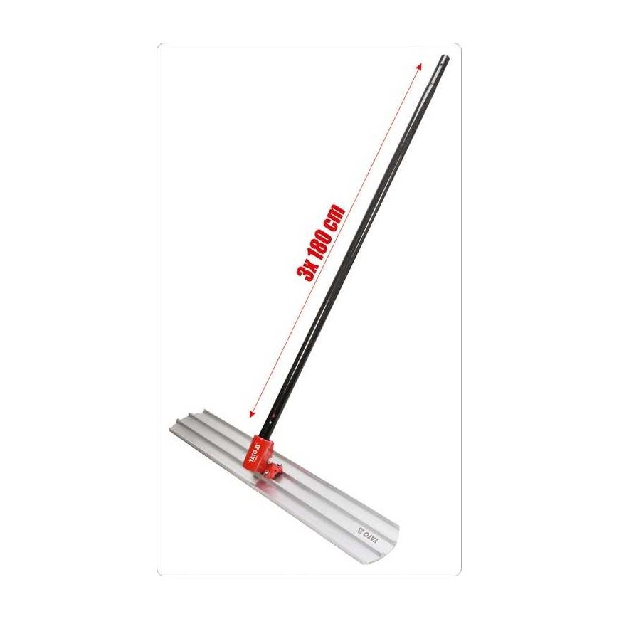 Yato Rankinė lenta betonui išlyginti | vibracinė galvutė | 120 X 20 cm (YT-30900) – 2