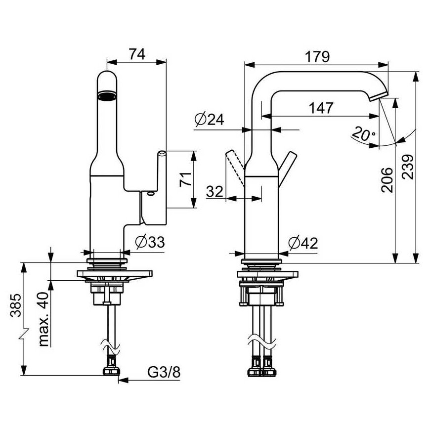 Mixer Oras Optima Style 2611FH – 3