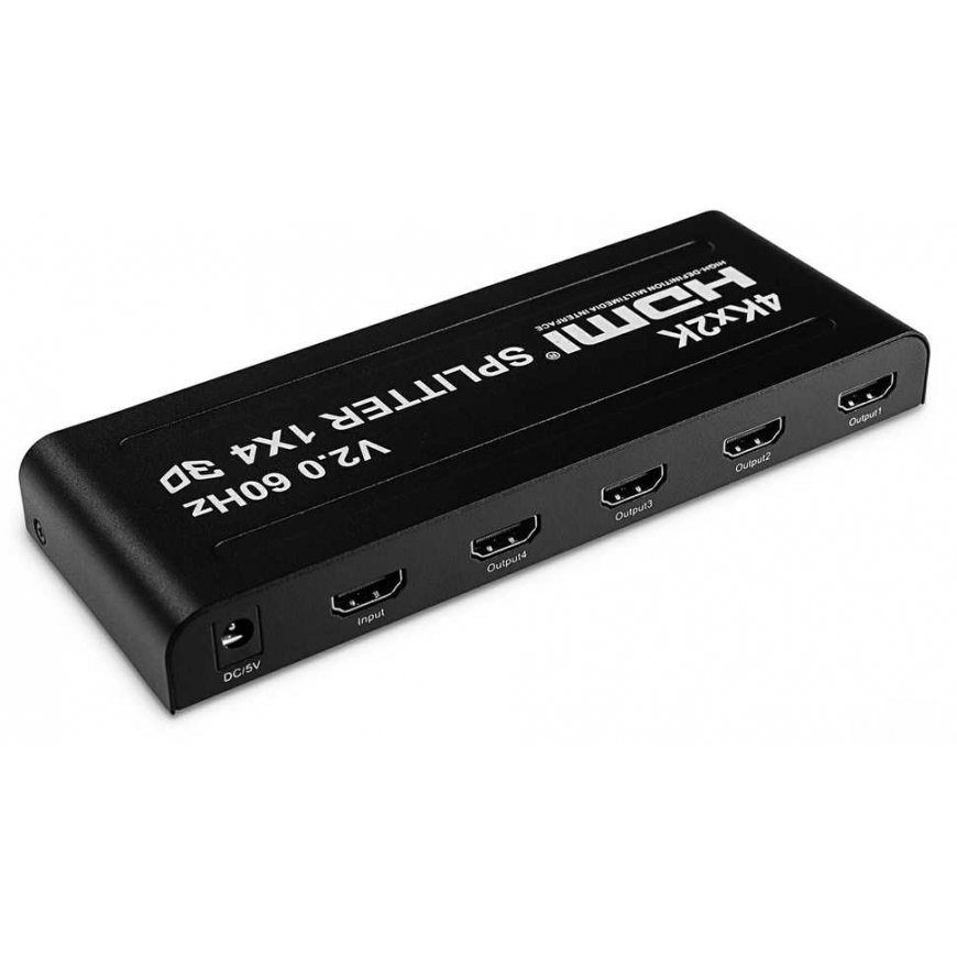 Šakotuvas Spacetronik HDMI skirstytuvas 1x4 SPH-RS104_V20 60 Hz 4K HDR