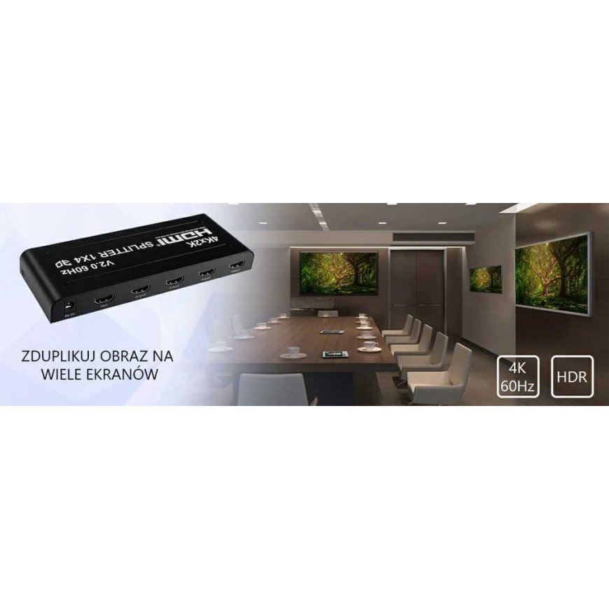 Splitter Spacetronik HDMI splitter 1x4 SPH-RS104_V20 60 Hz 4K HDR – 3