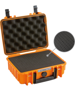BW Outdoor Cases Type 1000 / Oranžinis (pre-cut foam)