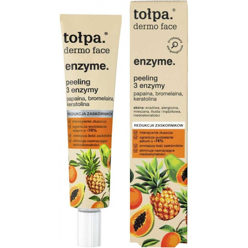 TOŁPA Dermo Face Enzyme Face peeling - 3 enzymes 40 ml
