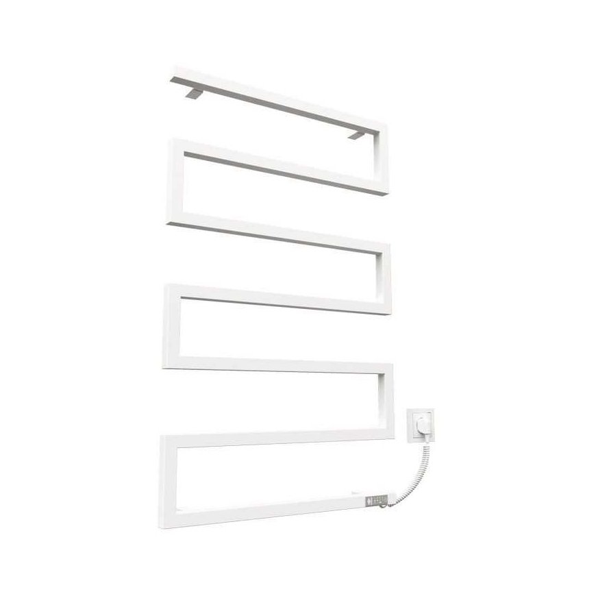 Electric towel dryer Kosser Zeta 900x550 ER, with timer, white (cable on the right) – 2