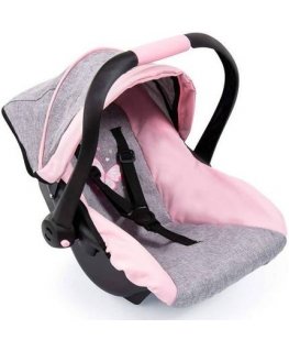 BAYER car seat with canopy.grey-pink 67933 79335