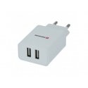 Swissten Travel Charger Smart IC 2x USB 2.1A (ECO PACK)