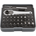 Screwdriver bits with handle, set of 38