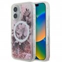 Guess PU Grained Classic Logo MagSafe Case for iPhone 16 Pro Gre