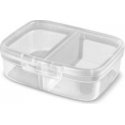 Rectangular food storage container with divider 3,3L Snap Box tr Rectangular food storage container with divider 3,3L Snap Box tr