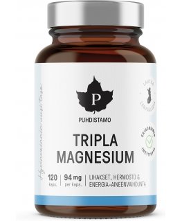 Puhdistamo Tripla Magnesium, 120kaps