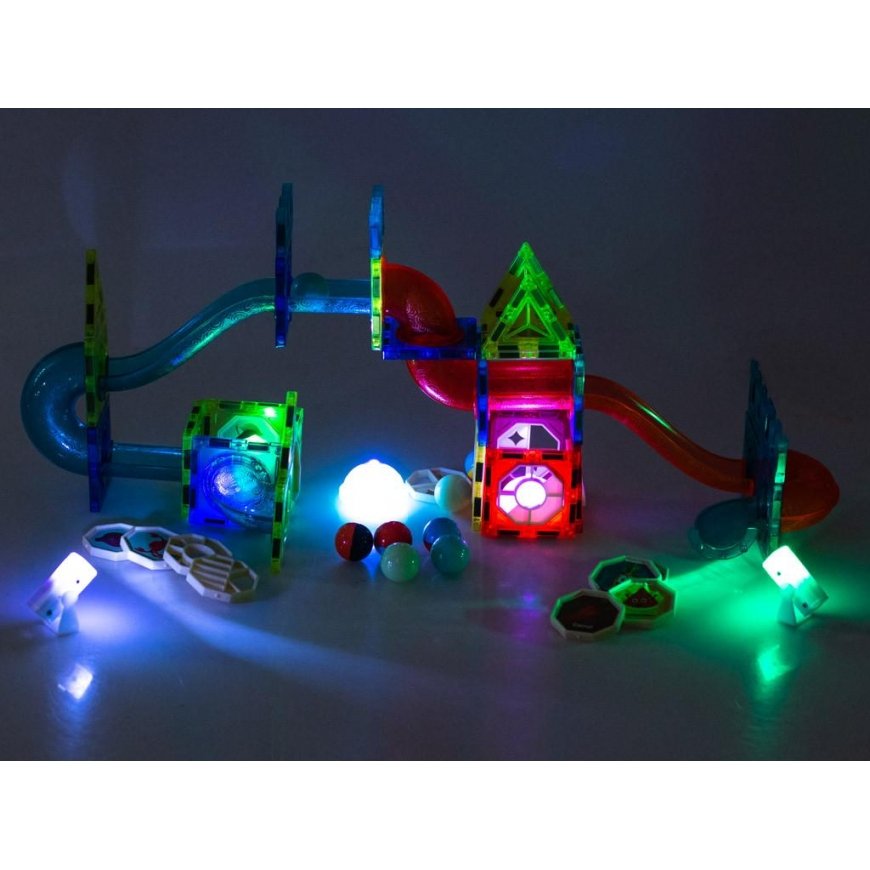 Ikonka Dige Toys Šviečiantis magnetinis takelis 75el – 3