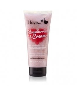 I LOVE_Exfoliating Shower Smoothie peeling do ciała Strawberries & Cream 200ml